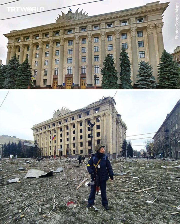 Харьков до и после войны фото